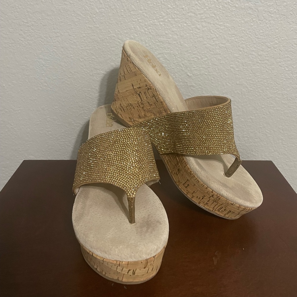 Reba rhinestone Platform Sandals